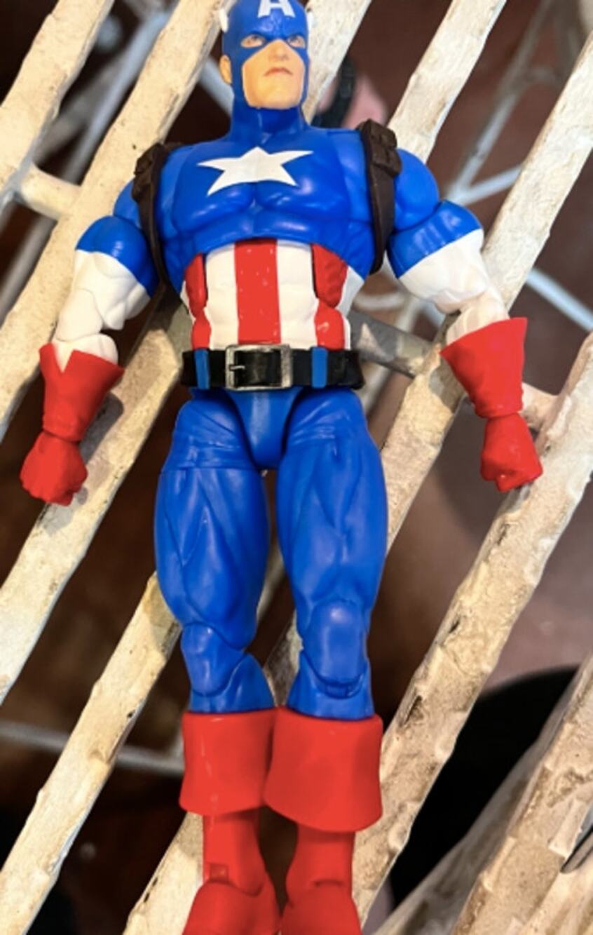 Marvel Legends Captain America Classic Comic 6" Hasbro Figure Loose No Shield